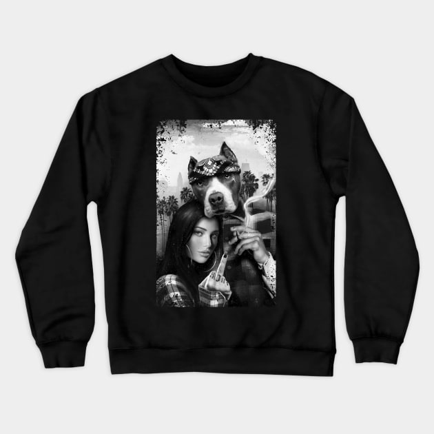 West Coast Spirit (black and grey) Crewneck Sweatshirt by ryu.ink